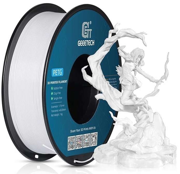 Filament GEEETECH PETG Biały (WHITE)