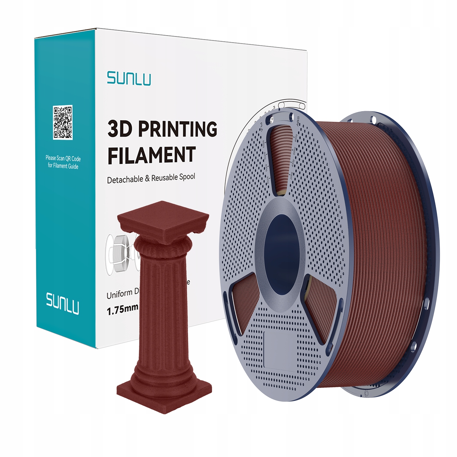 Filament SUNLU PLA High-Speed Szary Teksturowany (GRAY TEXTURED)