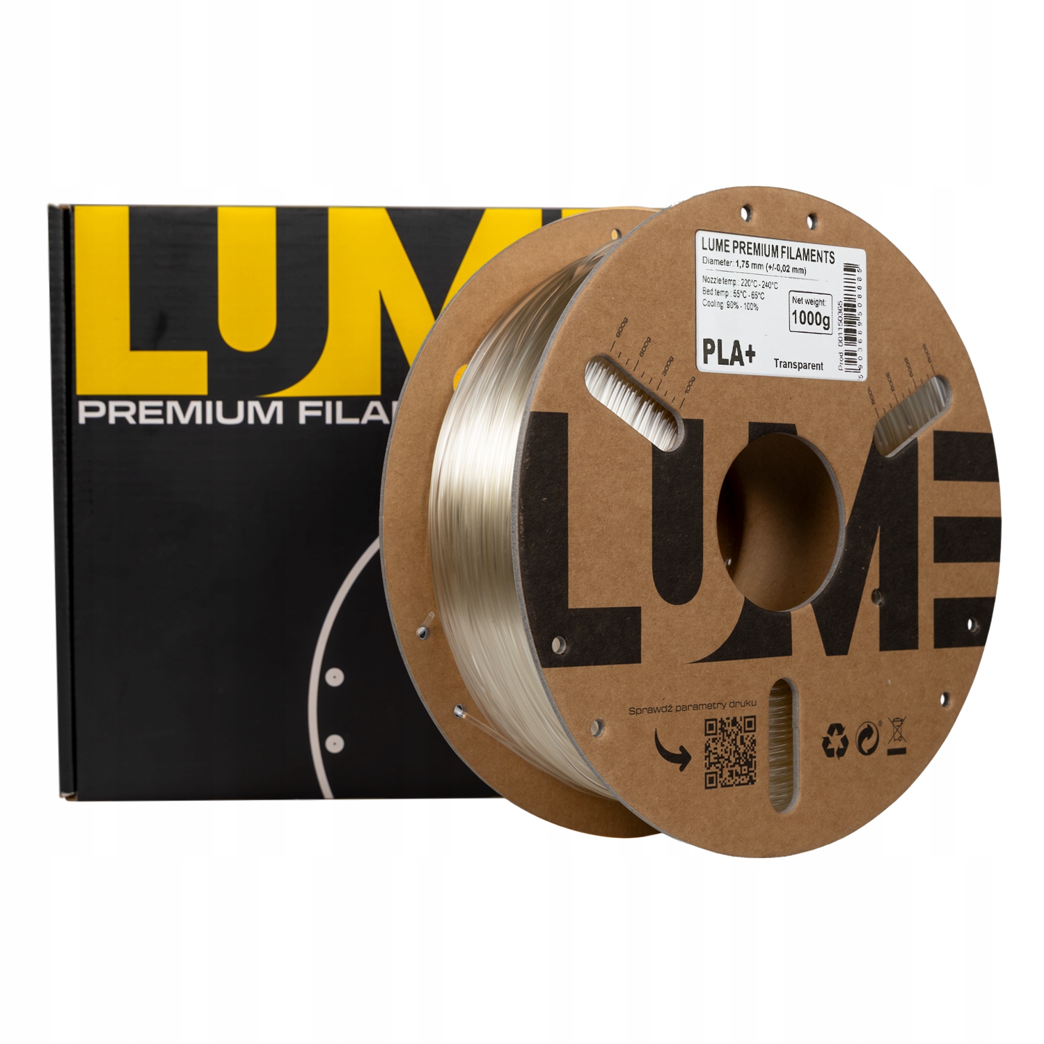 Filament LUME PLA Plus Naturalny (NATURAL)