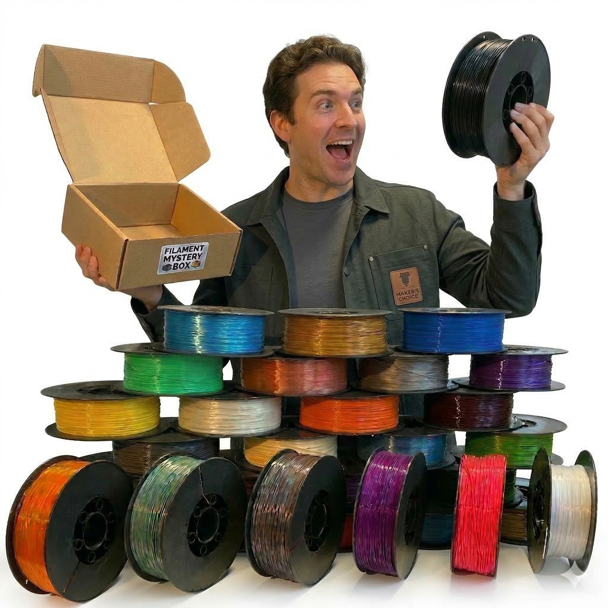 Filament Plastspaw PLA  Tęczowy (RAINBOW)