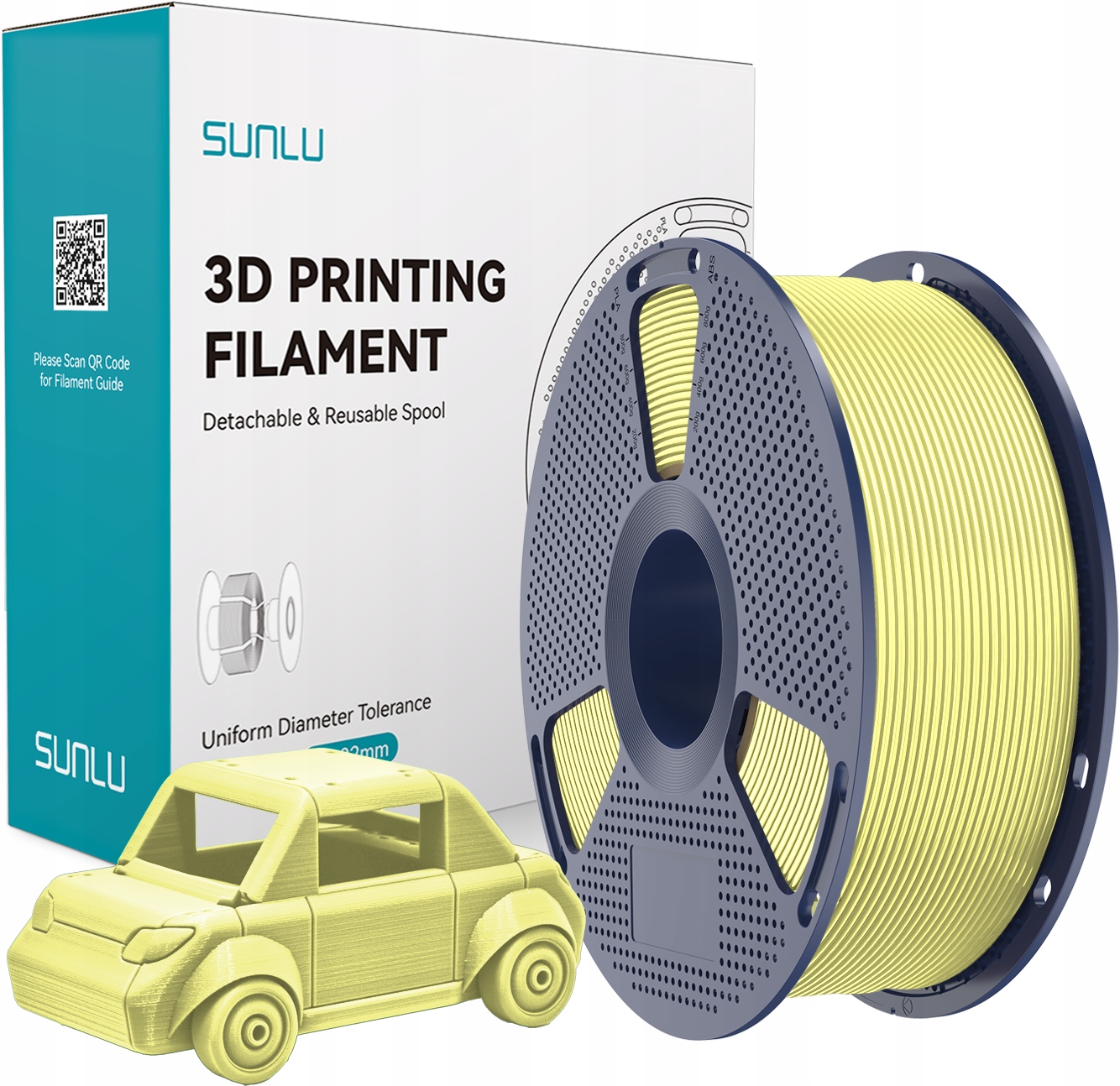 Filament SUNLU PETG Żółty (YELLOW)
