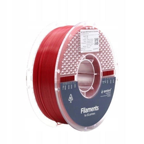 Filament Gembird ABS High-Speed Czerwony (RED)