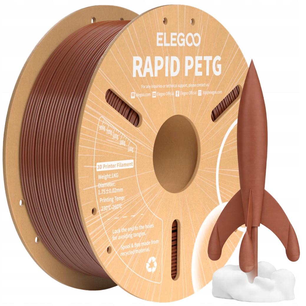 Filament Elegoo PETG Brązowy (BROWN)