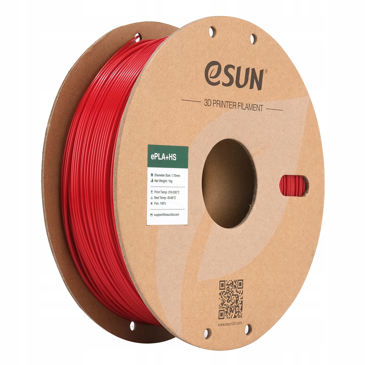 Filament eSUN PLA Plus High-Speed Czerwony (RED)