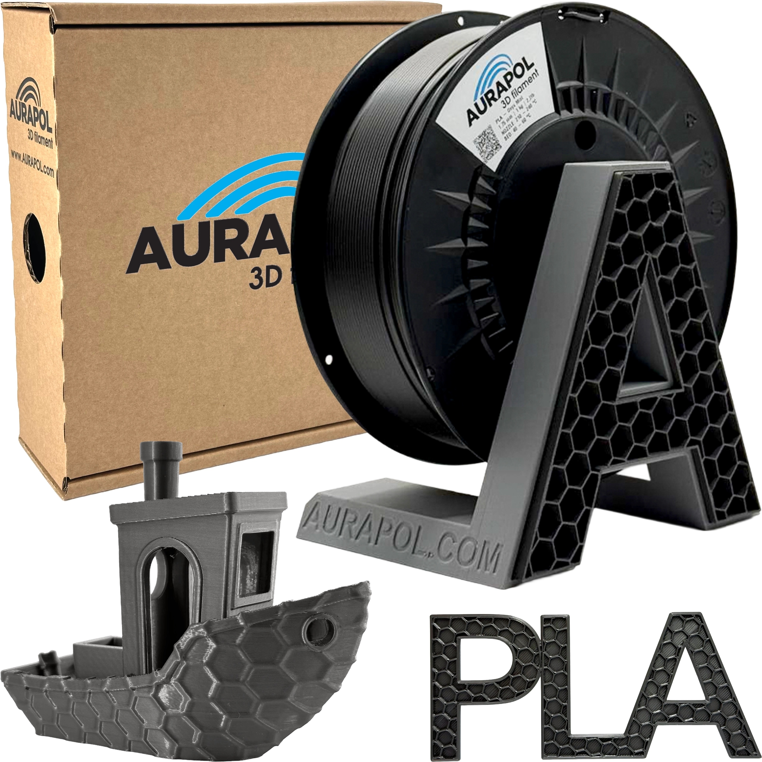 Filament Aurapol PLA Szary (GRAY)