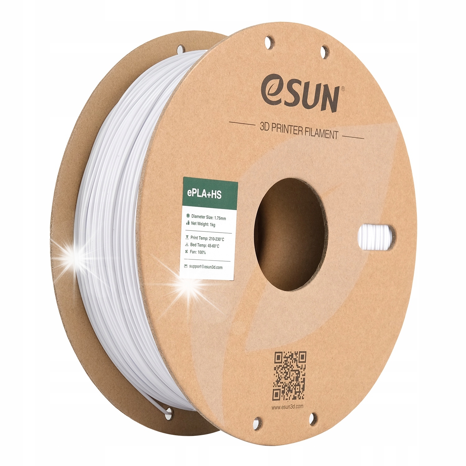Filament eSUN PLA Plus High-Speed Biały (WHITE)
