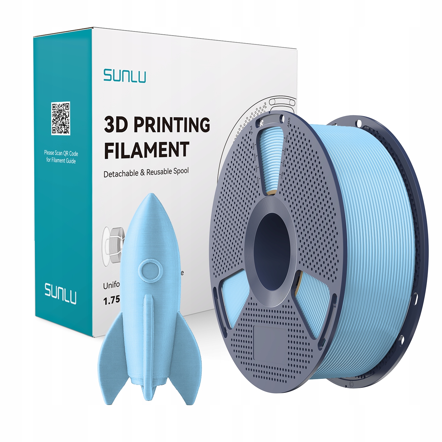 Filament SUNLU PLA High-Speed Niebieski (BLUE)