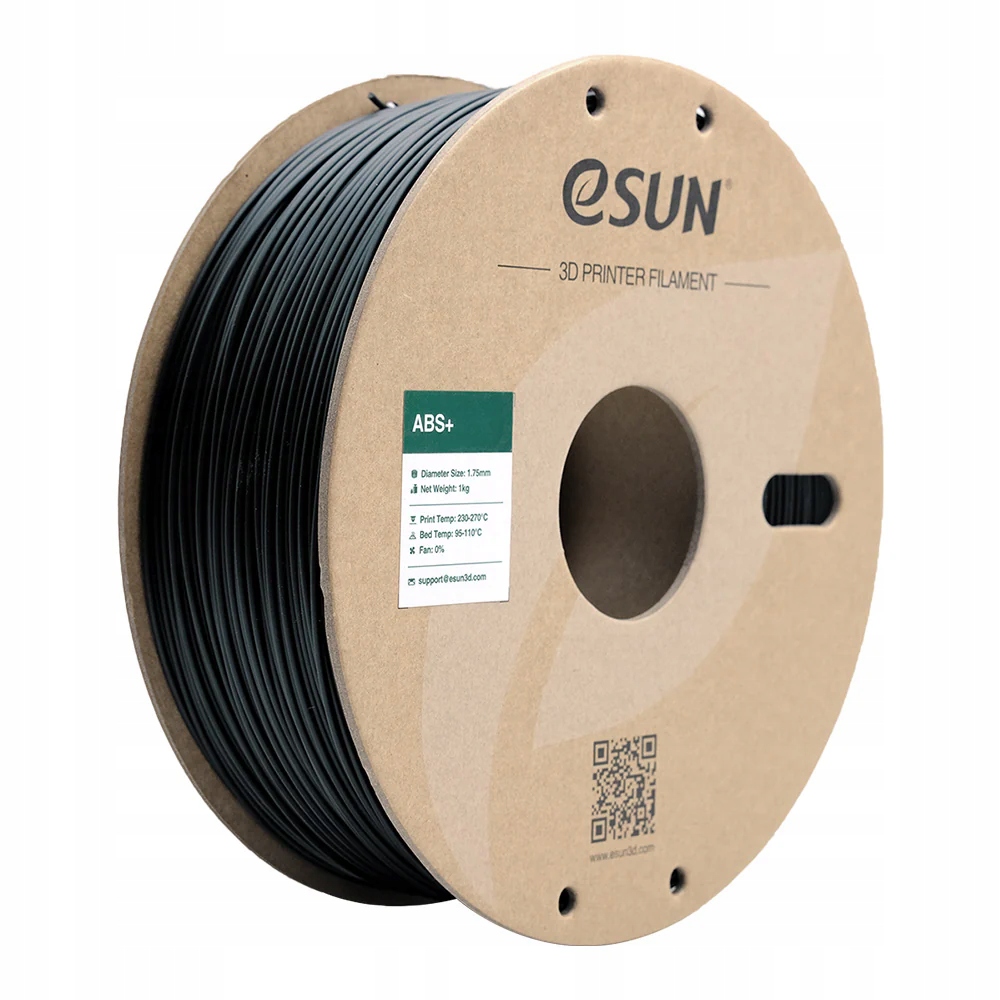 Filament eSUN ABS Plus Czarny (BLACK)