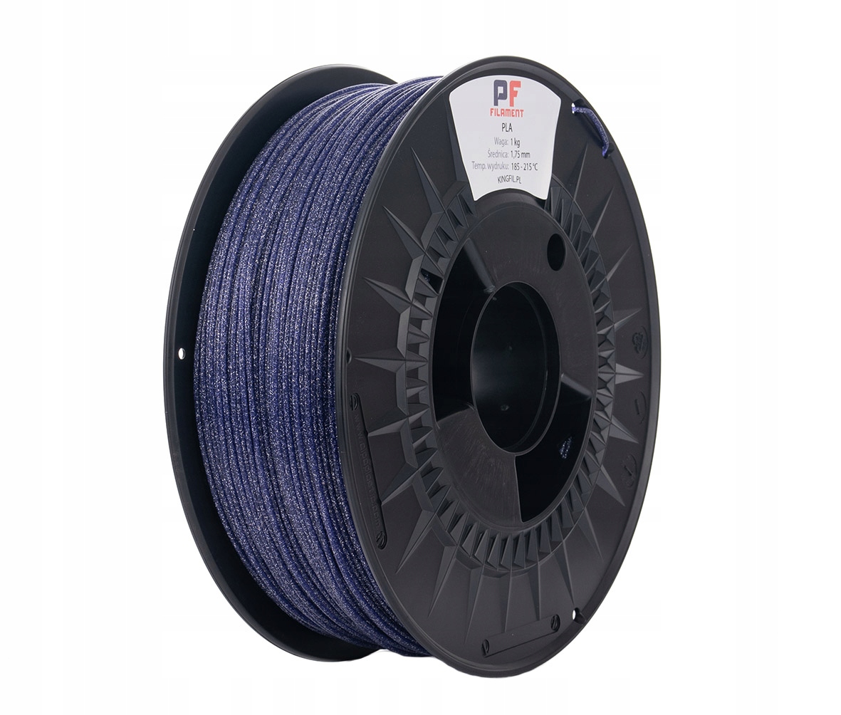 Filament PF PLA Niebieski Brokatowy/Mieniący (BLUE GLITTER)