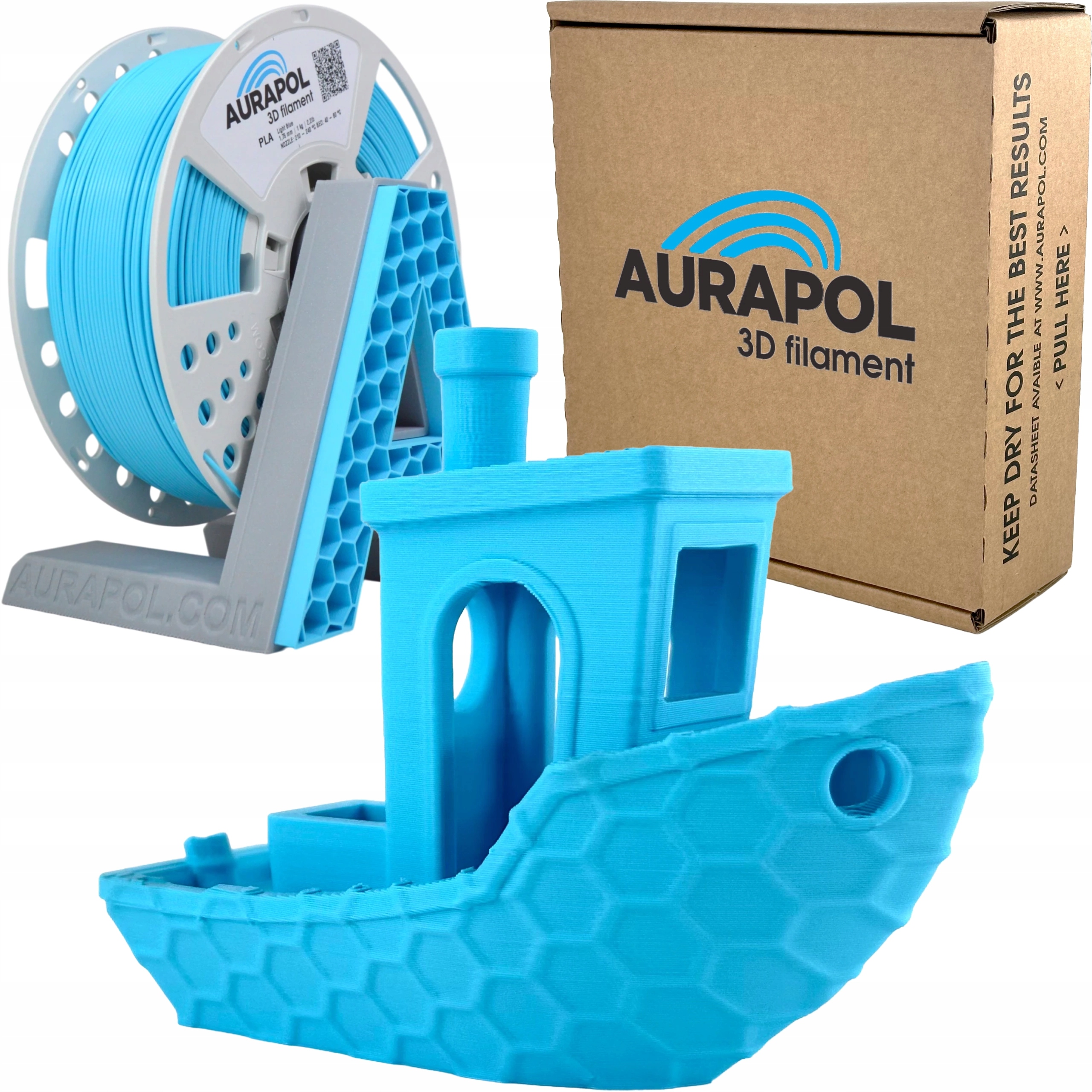 Filament Aurapol PLA Niebieski (BLUE)