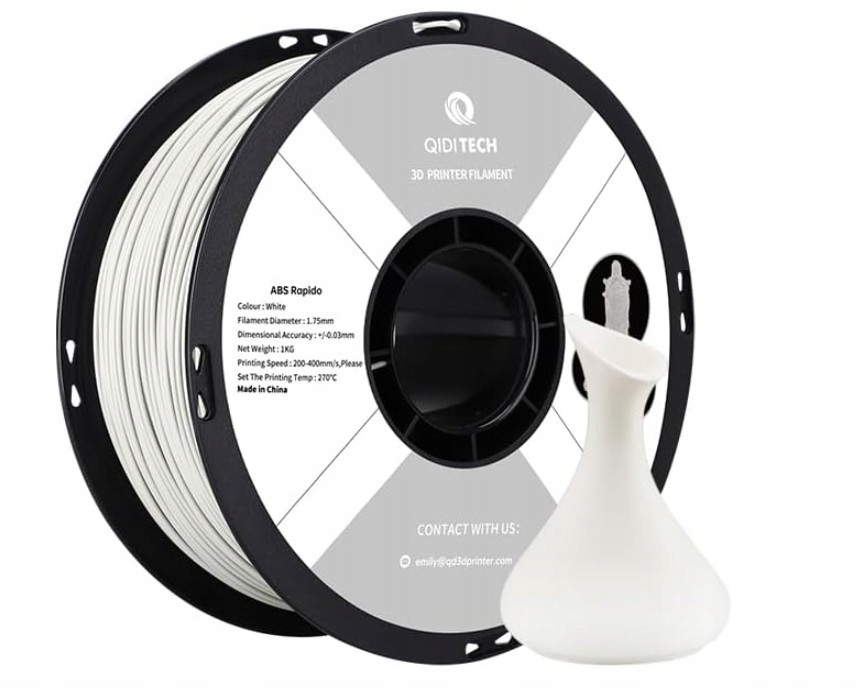 Filament Qidi ABS Biały (WHITE)