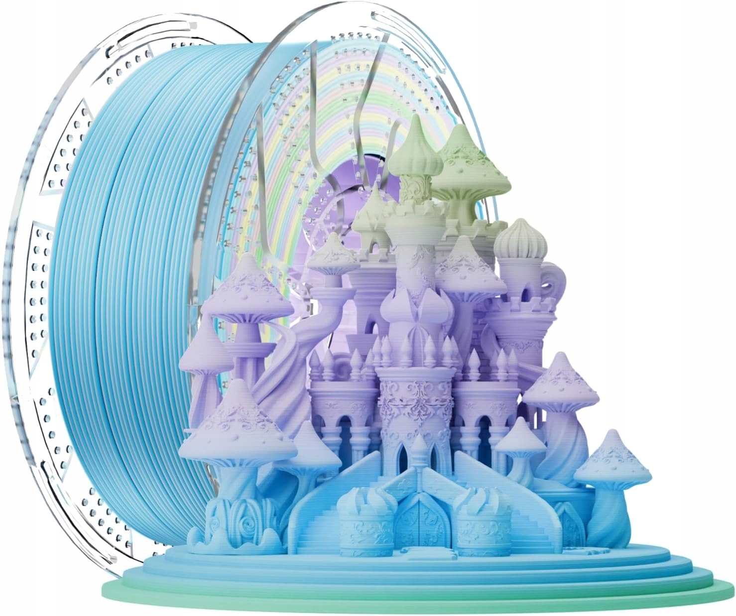 Filament null PLA Plus  Tęczowy Matowy (RAINBOW MATTE)