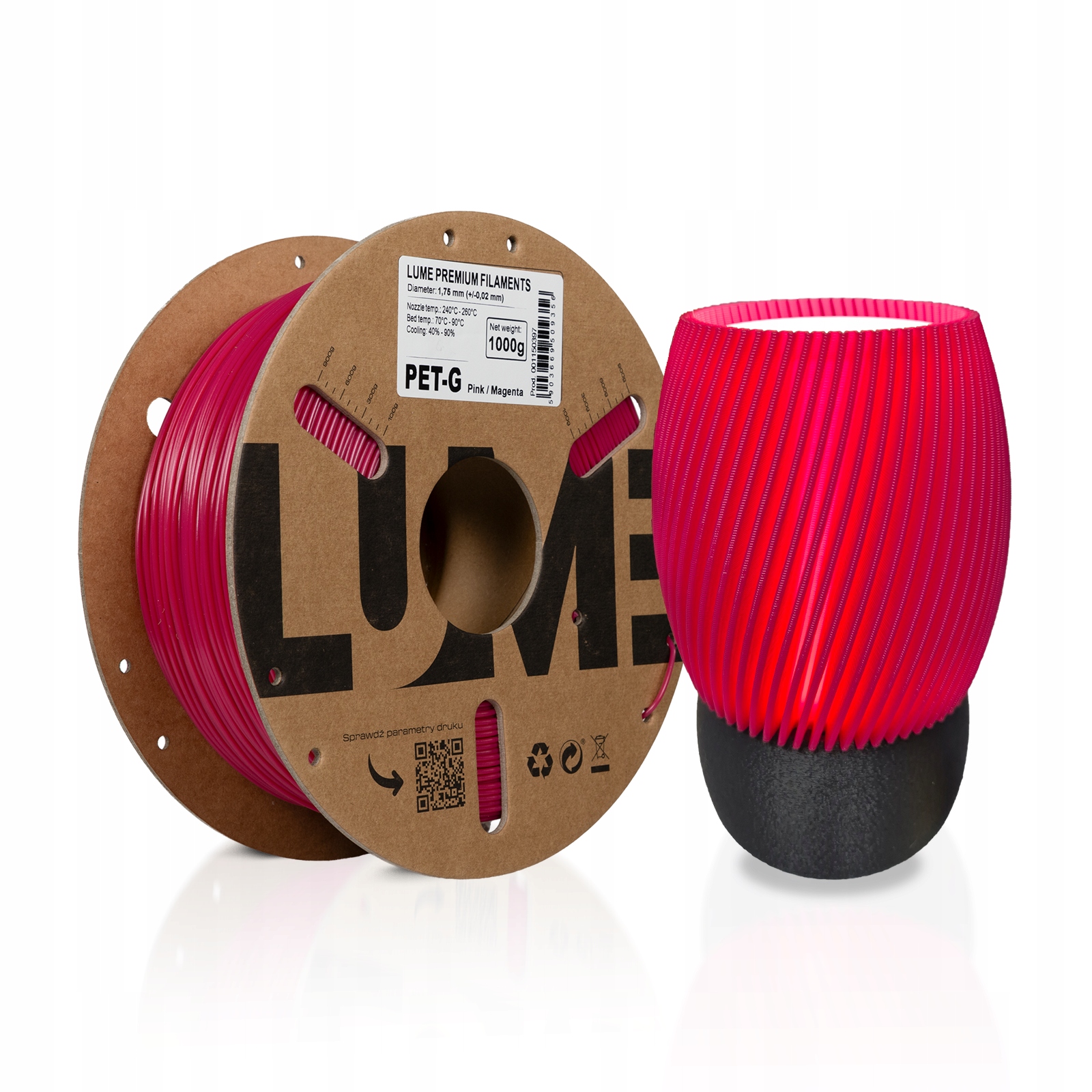 Filament LUME PETG Różowy (PINK)