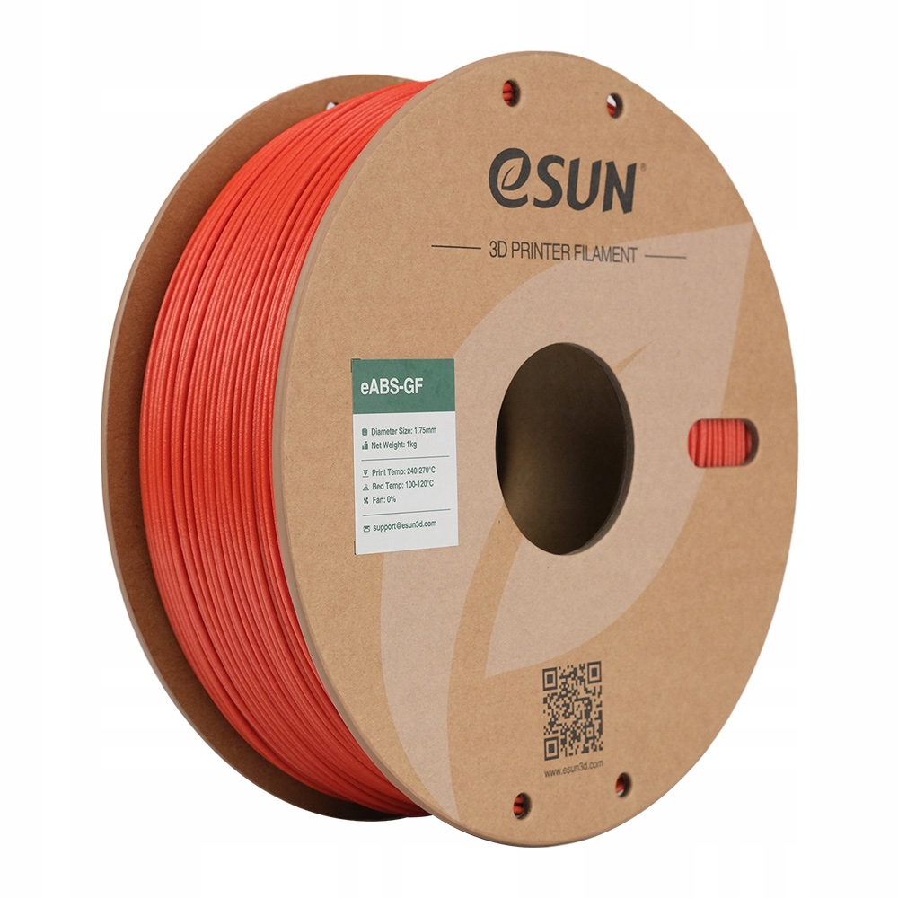 Filament eSUN ABS Czerwony Matowy (RED MATTE)