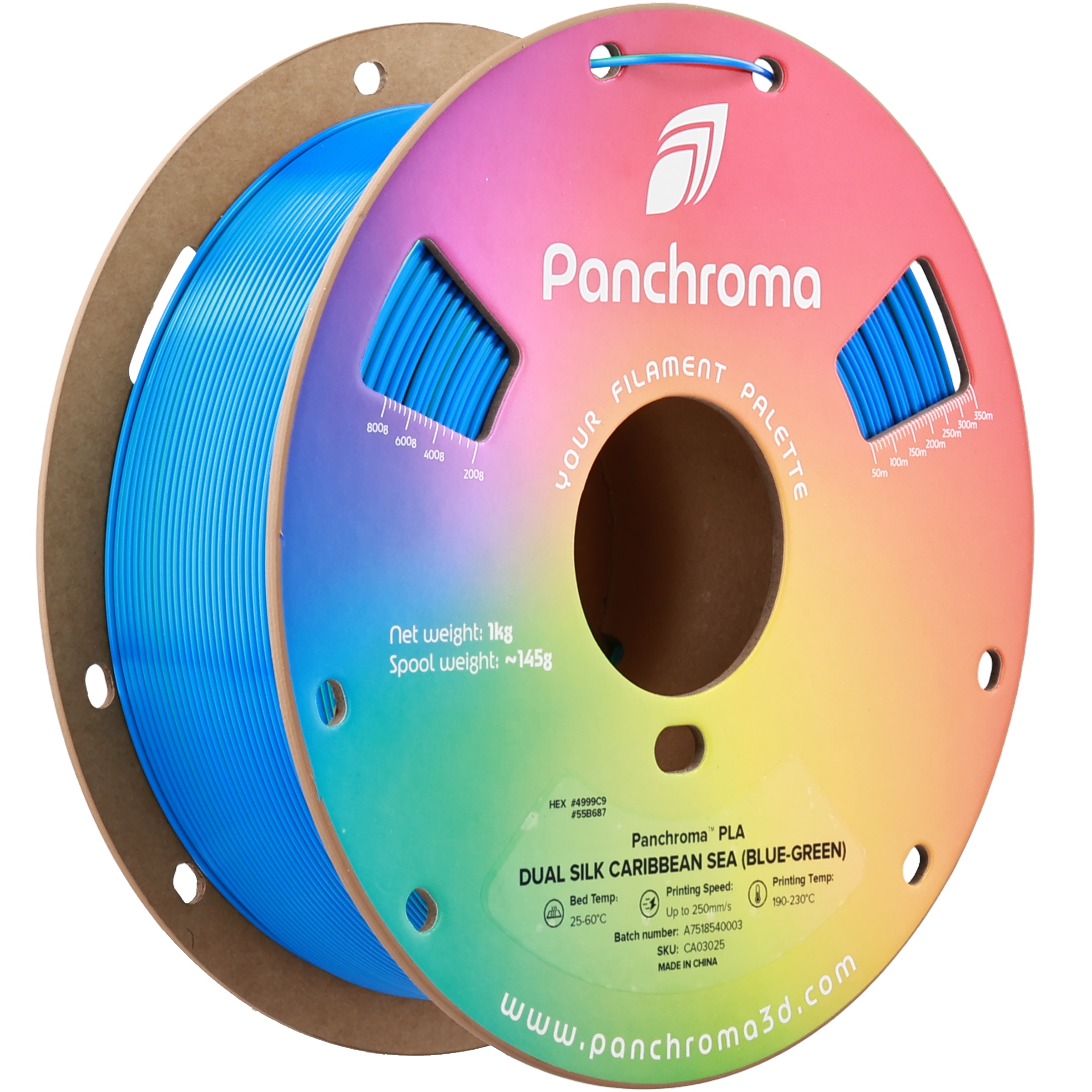 Filament Polymaker PLA  Dwukolorowy Jedwabny (DUAL SILK)