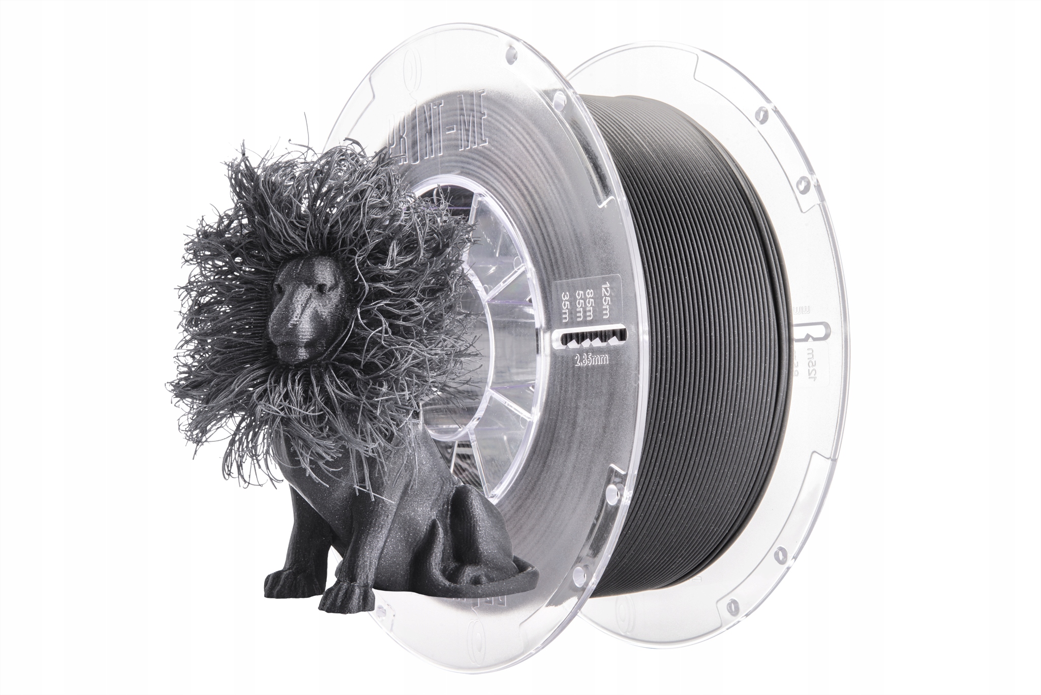 Filament Print me PLA Szary Brokatowy/Mieniący (GRAY GLITTER)