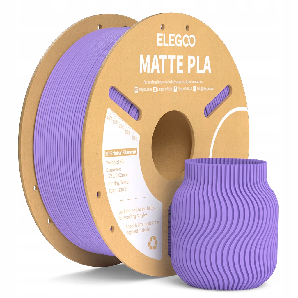 Filament Elegoo PLA Fioletowy Matowy (PURPLE MATTE)