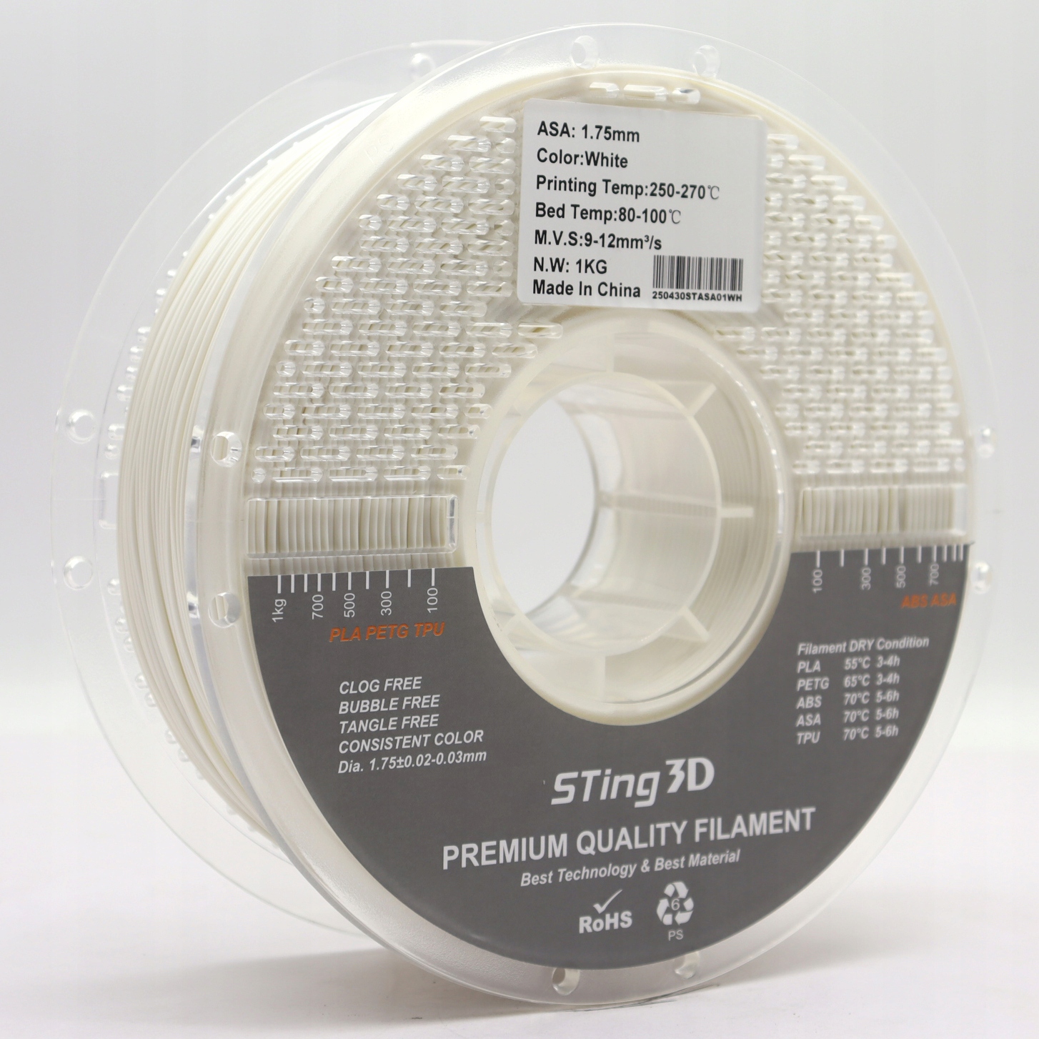 Filament null ASA Biały (WHITE)