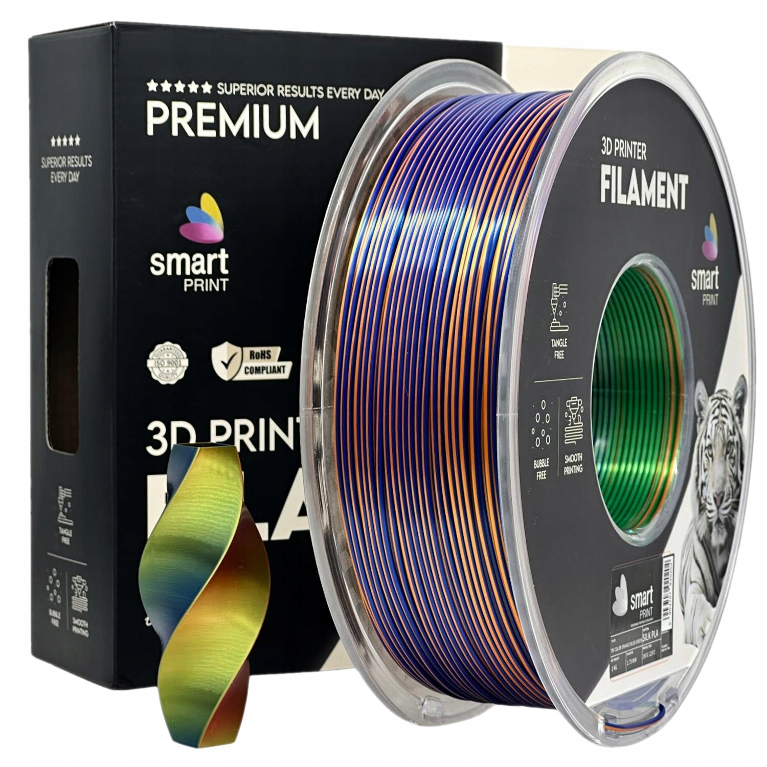 Filament Imagine PLA Plus  Tęczowy Jedwabny (RAINBOW SILK)