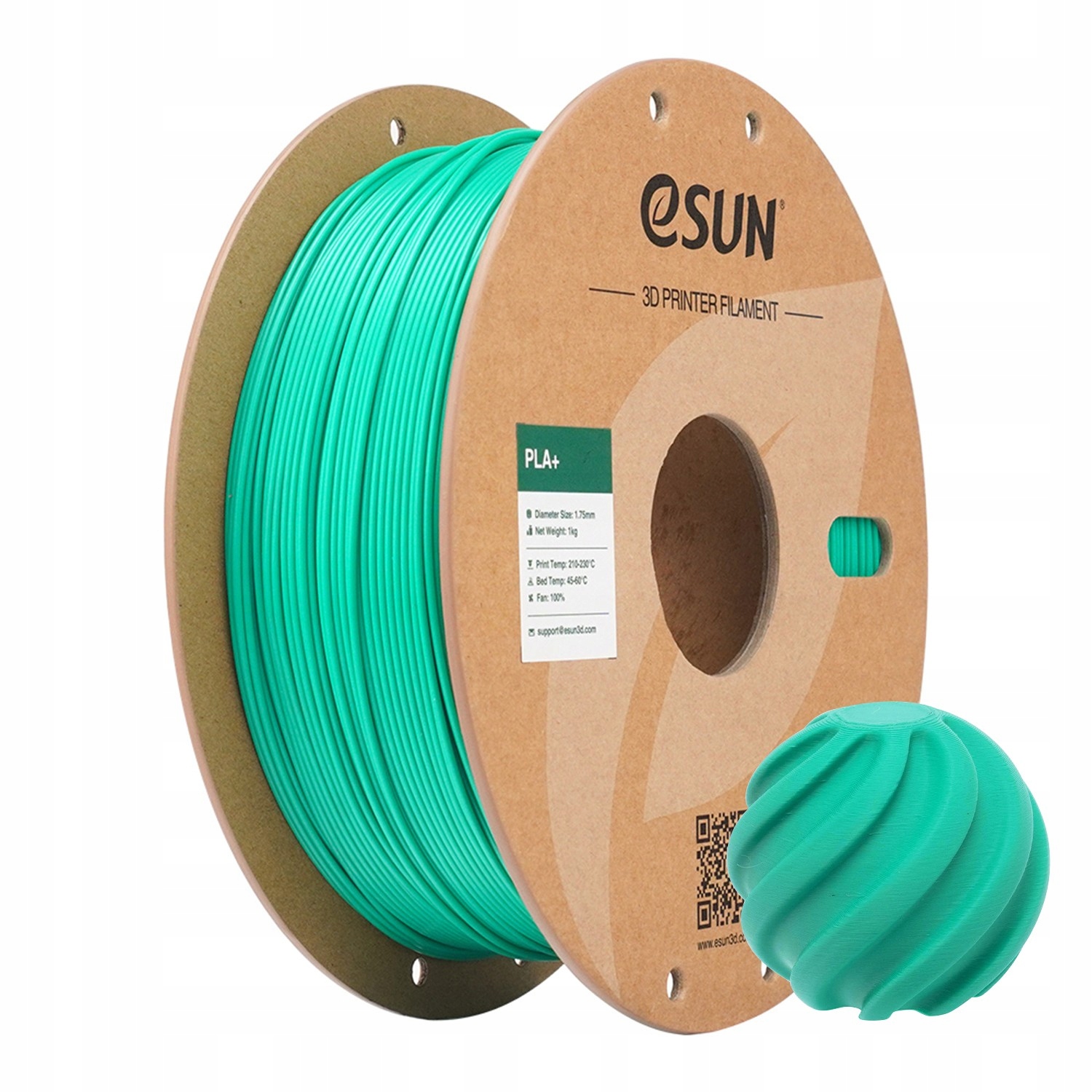 Filament eSUN PLA Plus Zielony (GREEN)