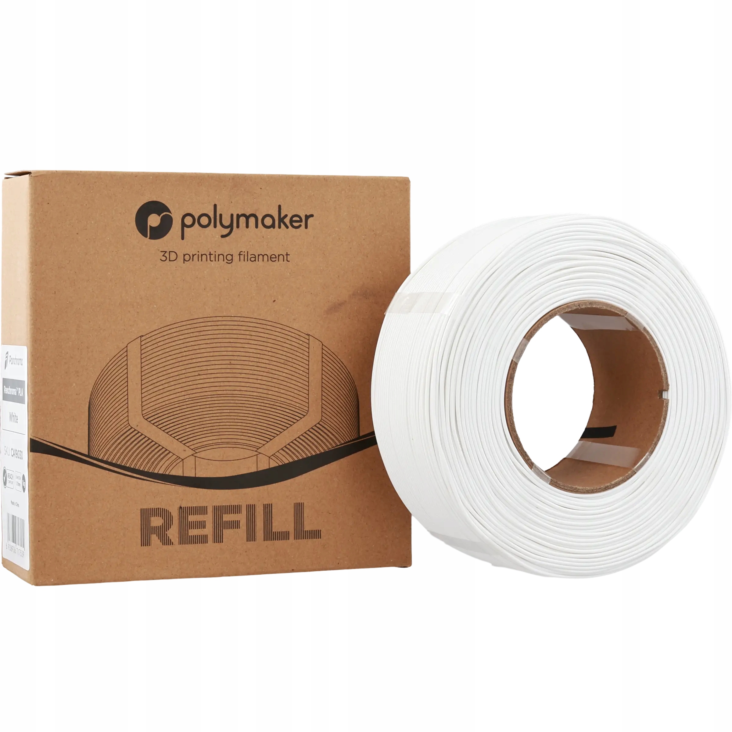 Filament Polymaker PLA Biały (WHITE)