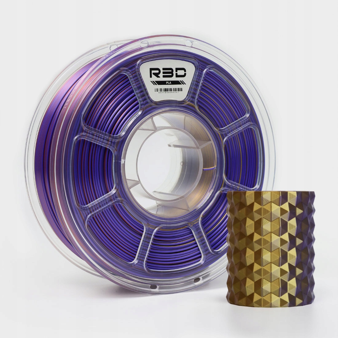 Filament null PLA  Trójkolorowy Jedwabny (TRIPLE SILK)