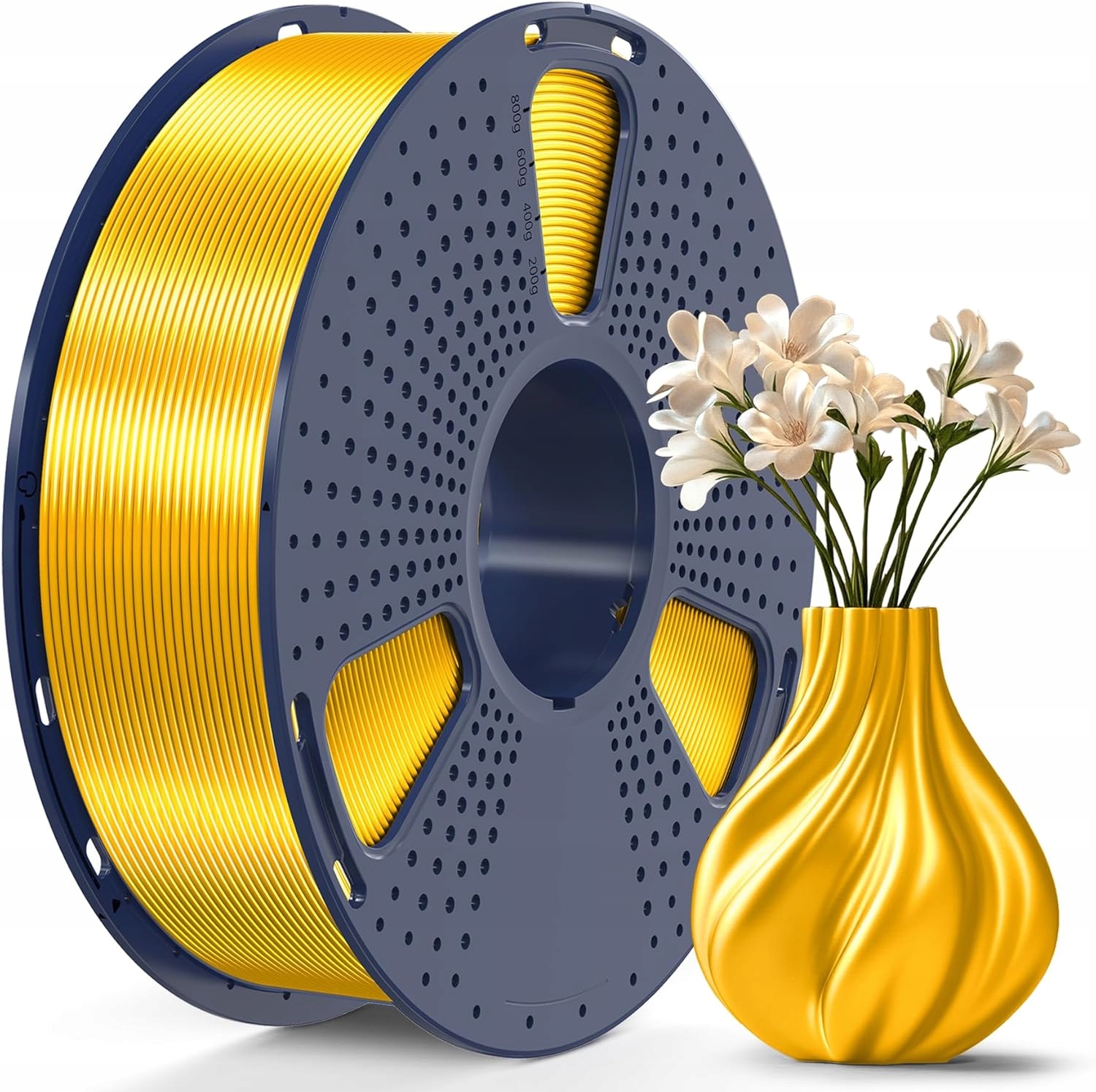 Filament SUNLU PLA Plus Złoty Jedwabny (GOLD SILK)