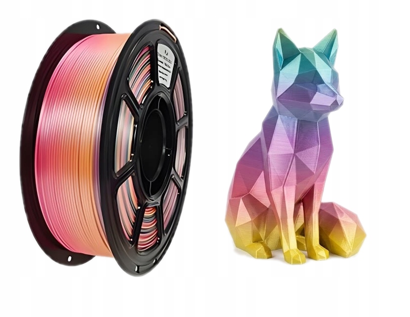 Filament KBR Games PLA Plus  Tęczowy Jedwabny (RAINBOW SILK)