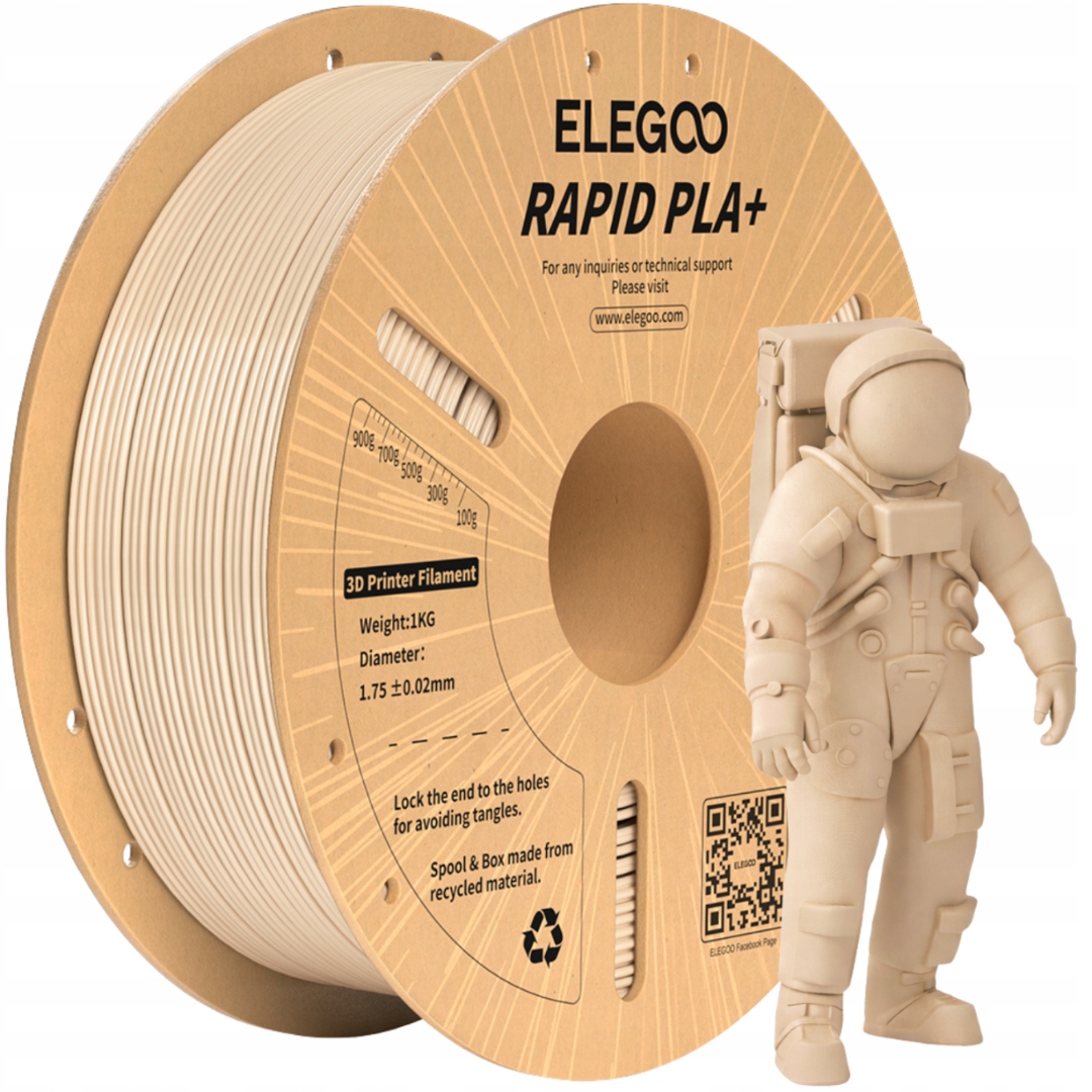 Filament Elegoo PLA Plus Brązowy (BROWN)