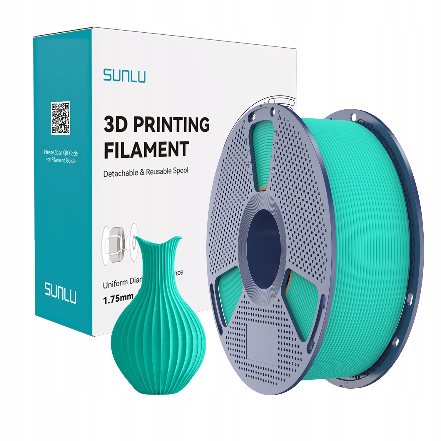 Filament SUNLU PLA High-Speed Zielony Matowy (GREEN MATTE)