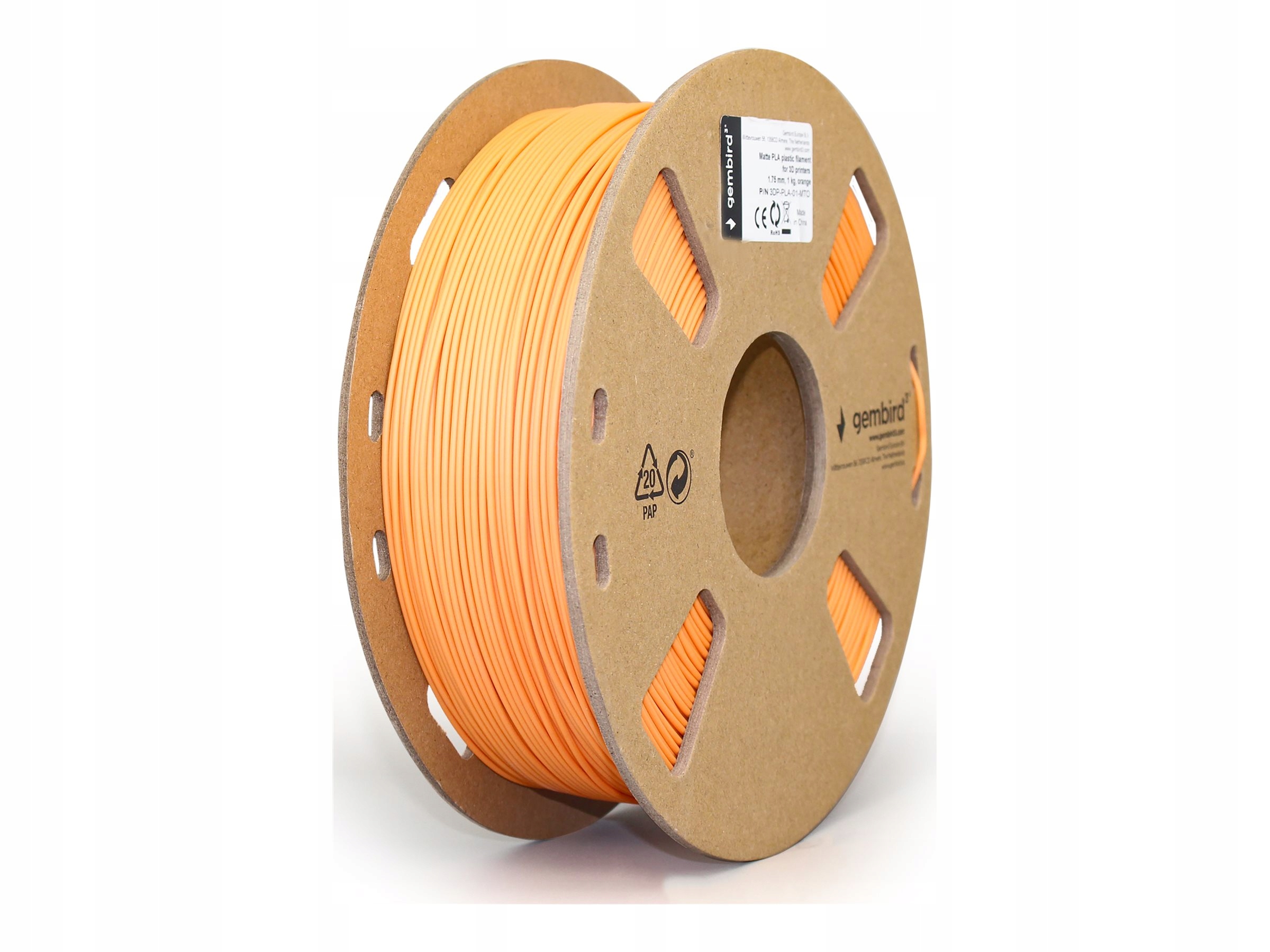 Filament Gembird PLA Pomarańczowy Matowy (ORANGE MATTE)