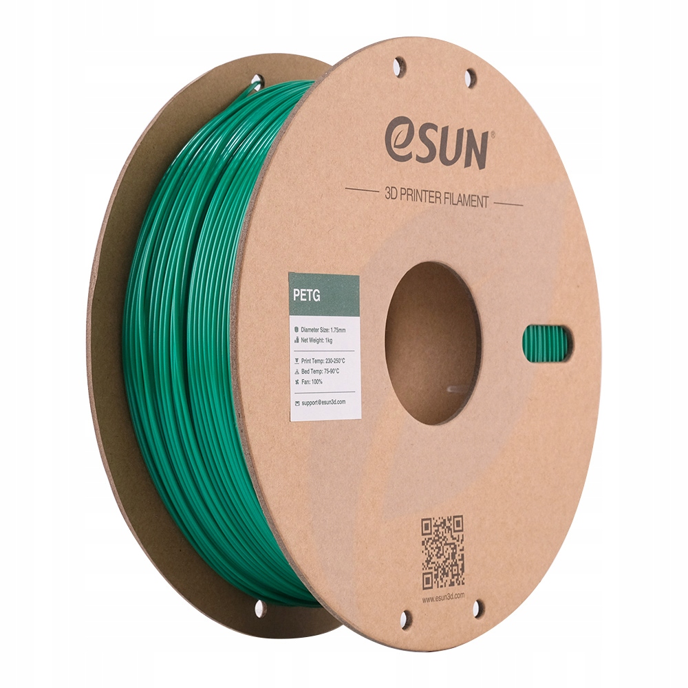 Filament eSUN PETG High-Speed Zielony Przezroczysty (GREEN TRANSPARENT)
