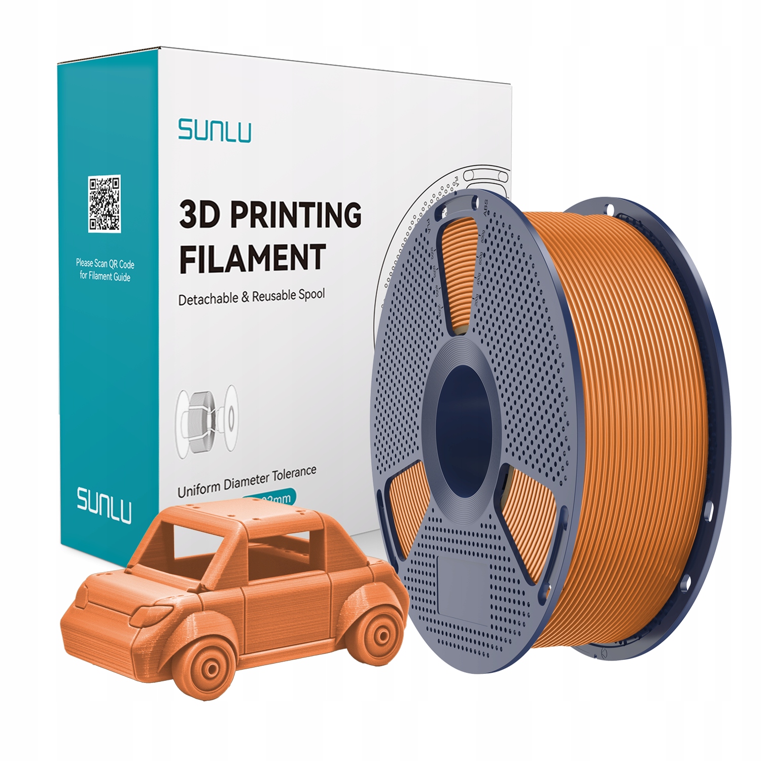 Filament SUNLU PETG Pomarańczowy (ORANGE)