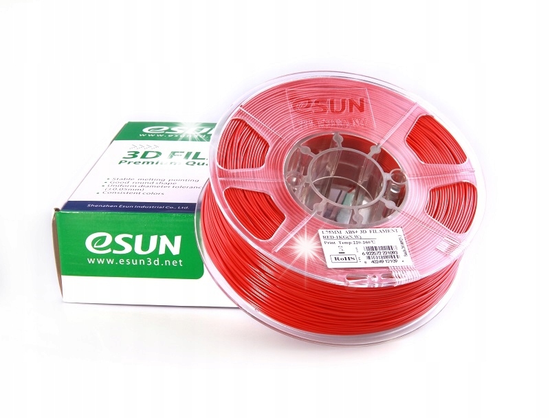 Filament eSUN ABS Plus Czerwony (RED)