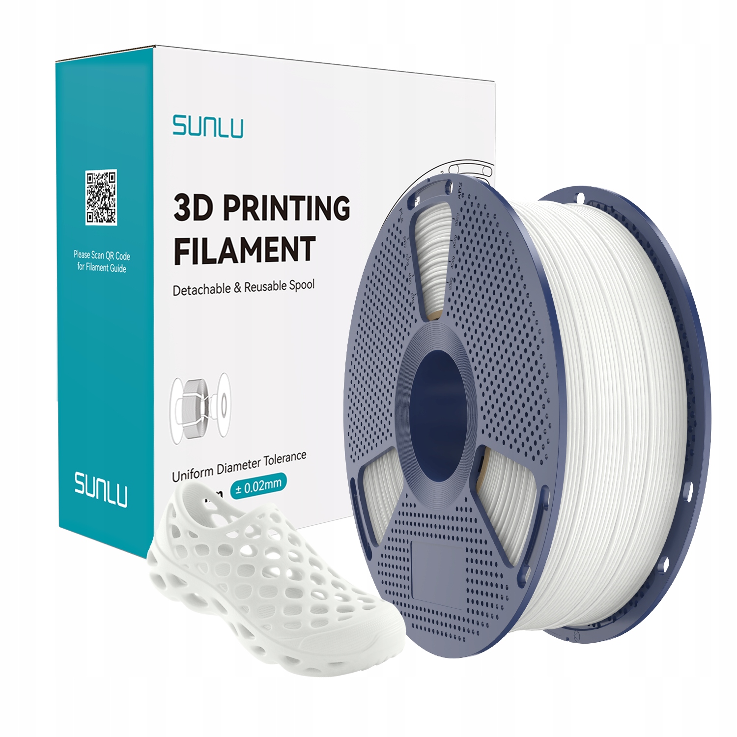 Filament SUNLU TPU Biały (WHITE)