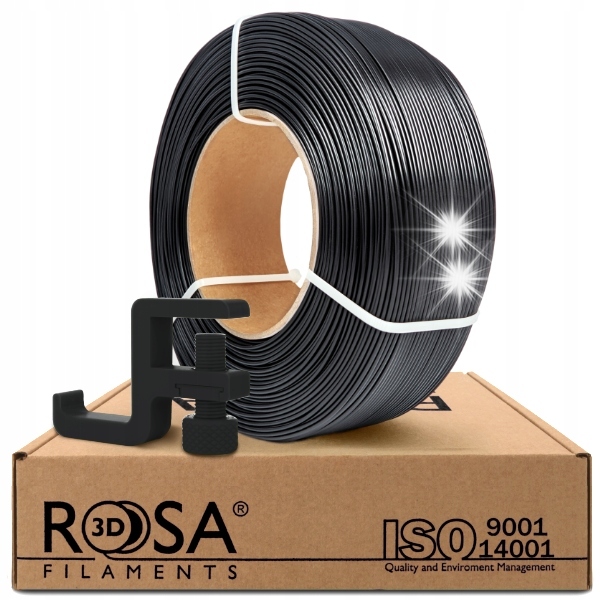 Filament ROSA 3D PET Czarny (BLACK)