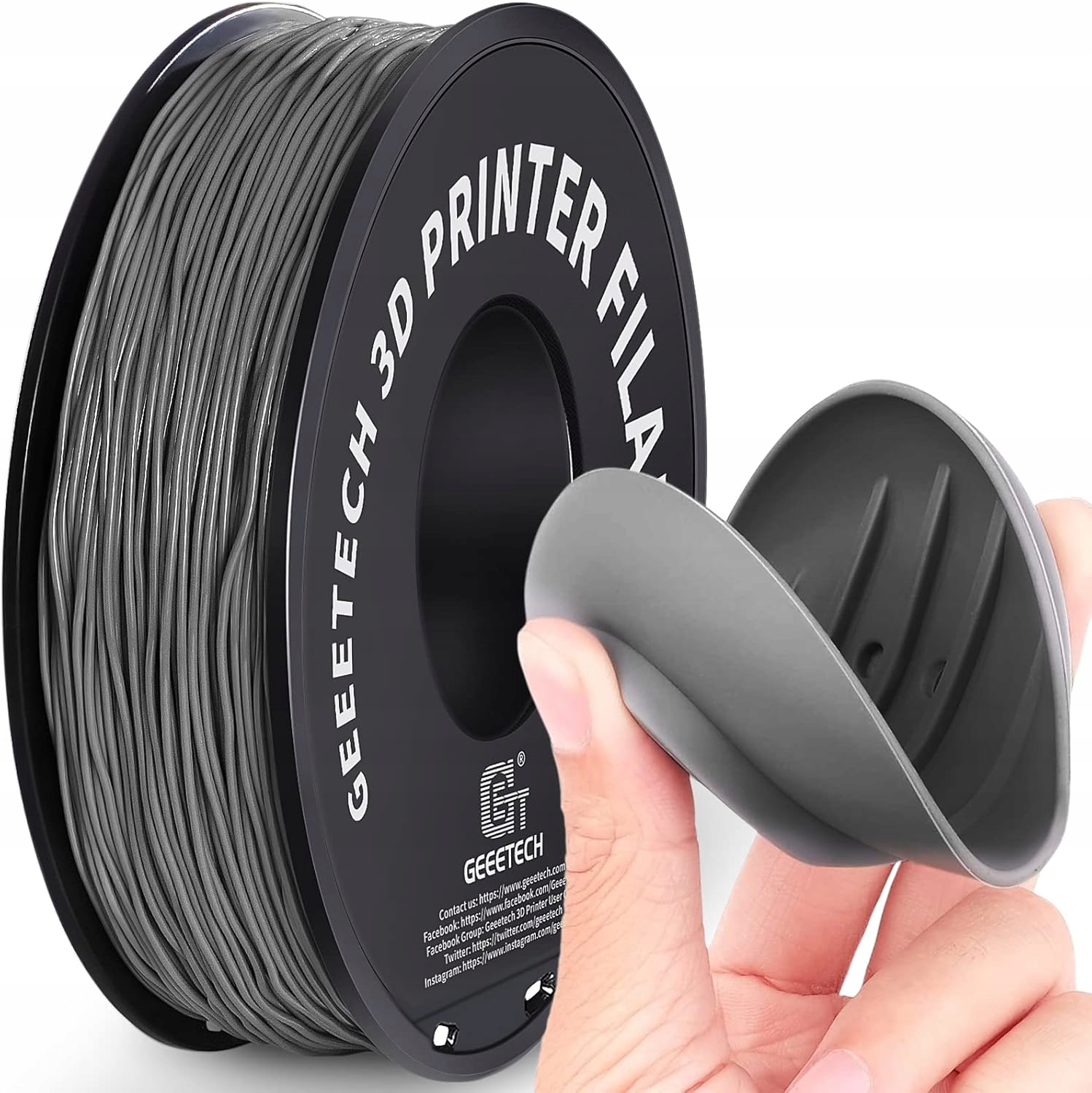 Filament GEEETECH TPU Szary (GRAY)