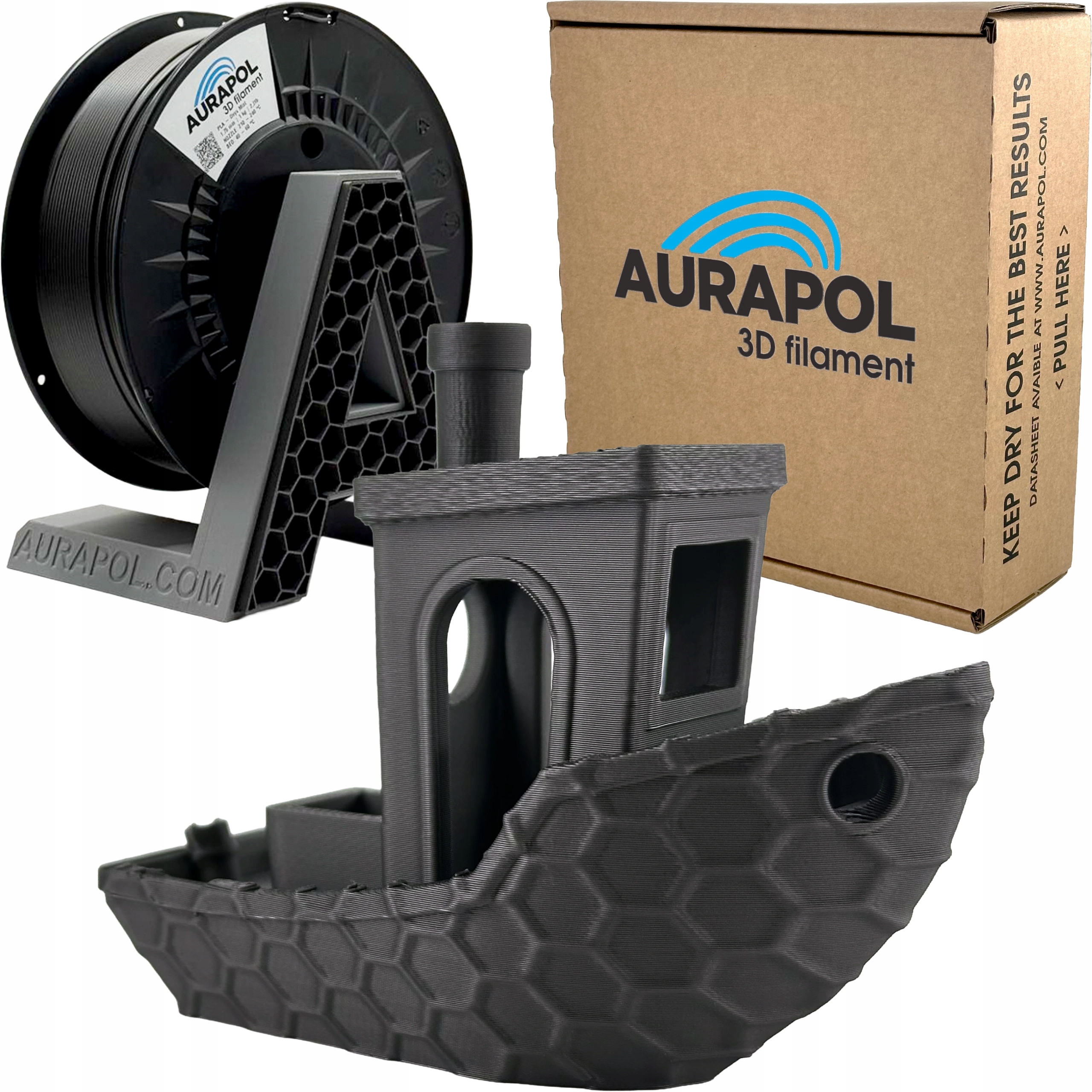 Filament Aurapol PLA Szary (GRAY)
