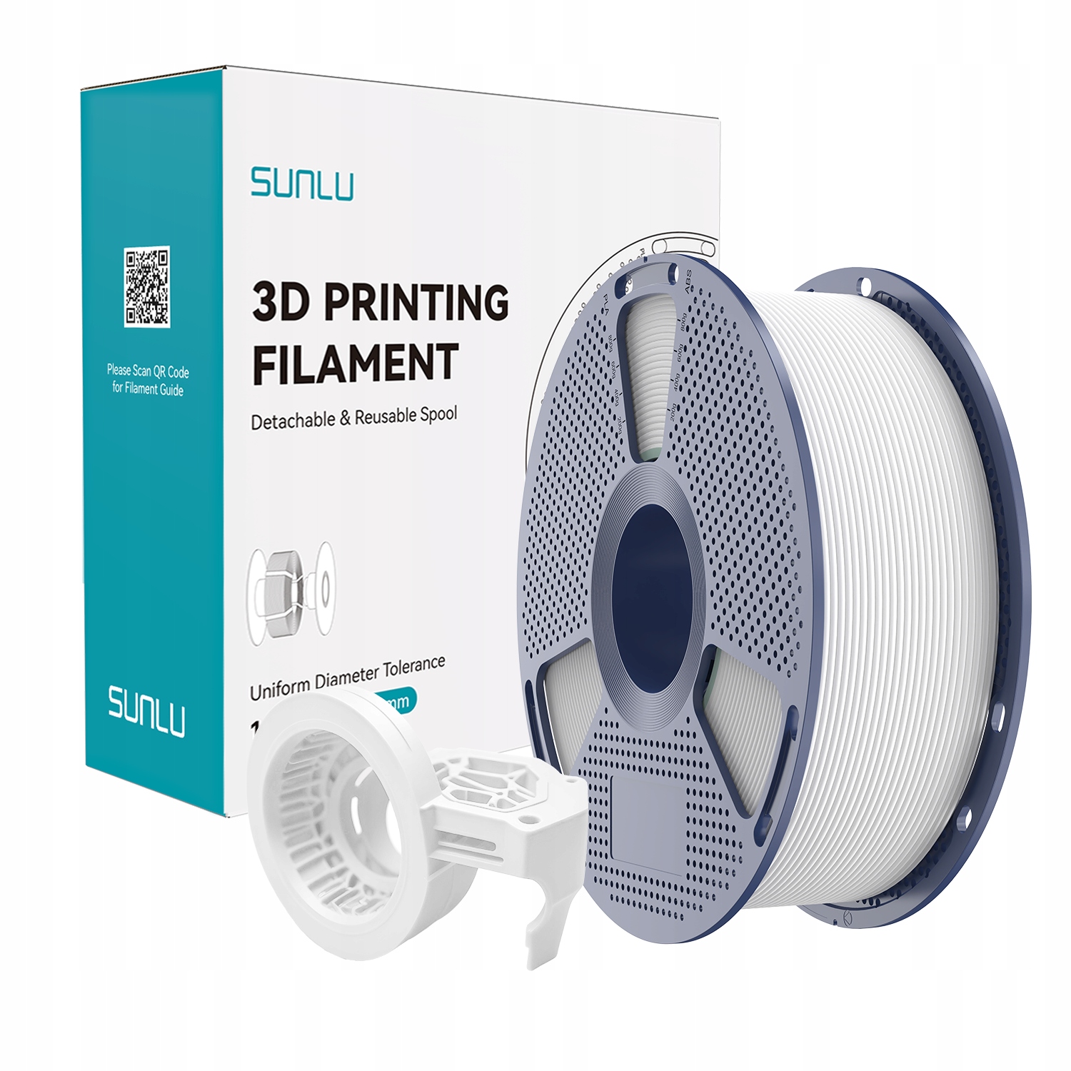 Filament SUNLU PETG High-Speed Biały Matowy (WHITE MATTE)