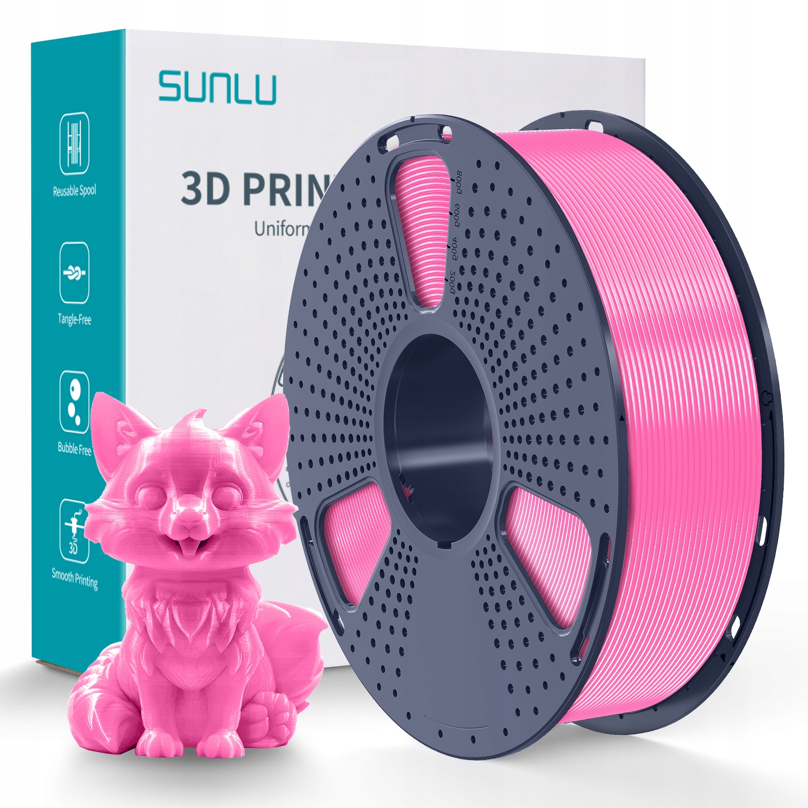 Filament SUNLU PETG Różowy (PINK)