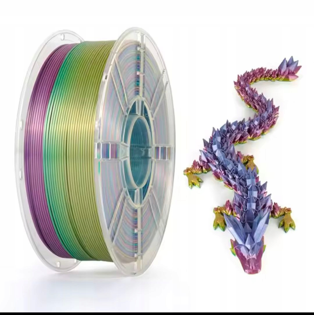 Filament null PLA  Tęczowy Jedwabny (RAINBOW SILK)