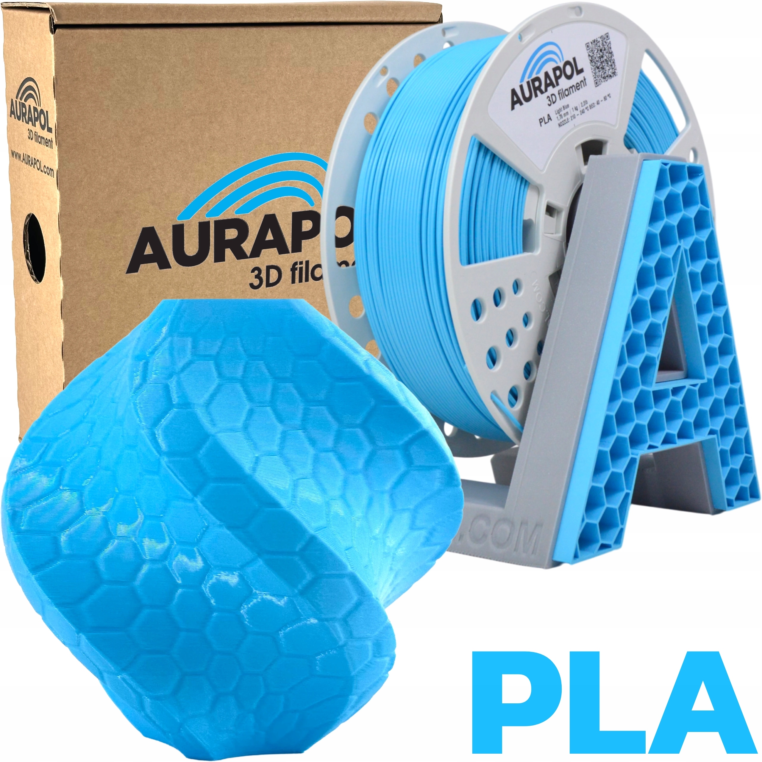Filament Aurapol PLA Niebieski (BLUE)