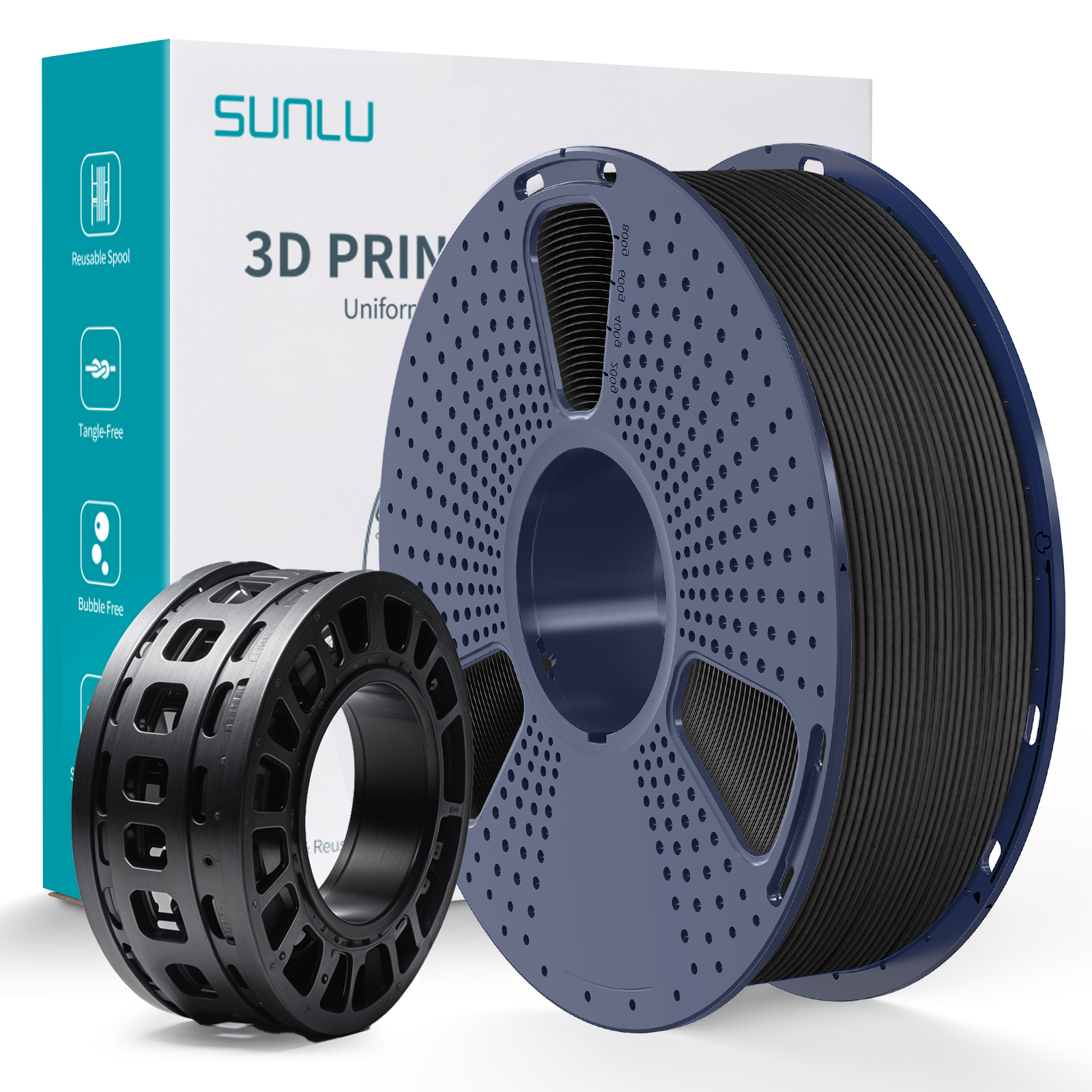 Filament SUNLU PLA-CF High-Speed Czarny Matowy (BLACK MATTE)