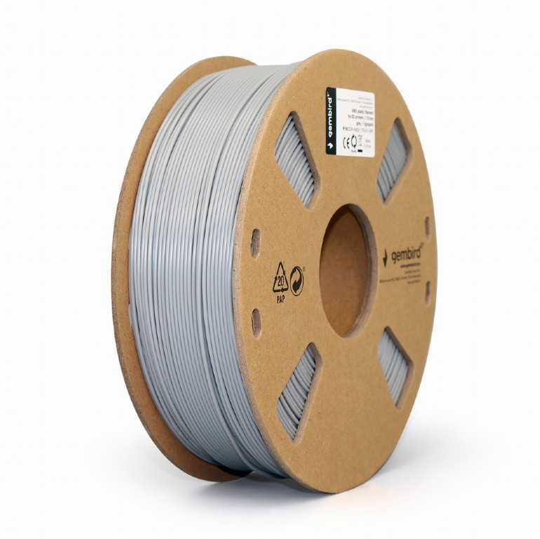 Filament Gembird ABS Szary (GRAY)