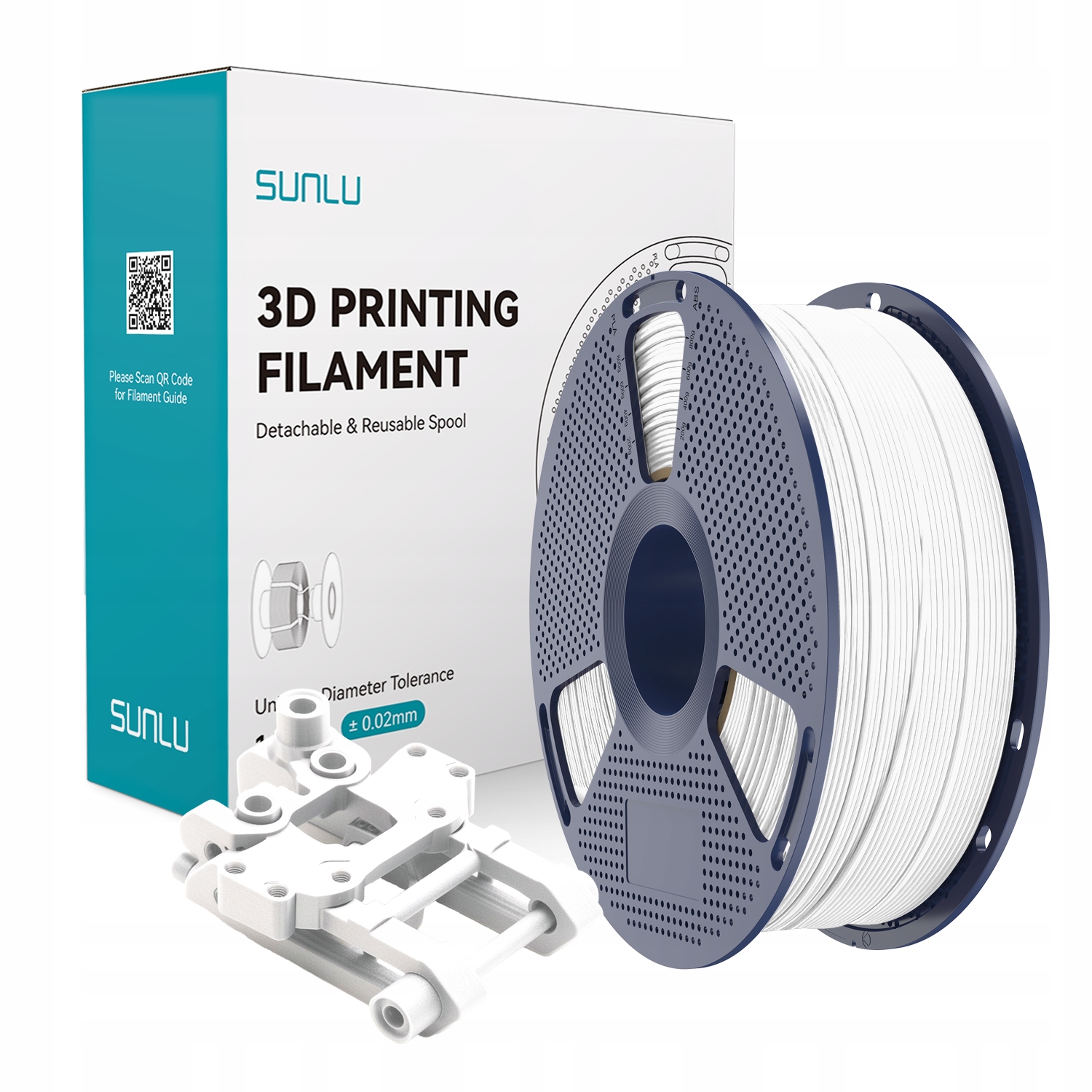 Filament SUNLU ABS Biały (WHITE)