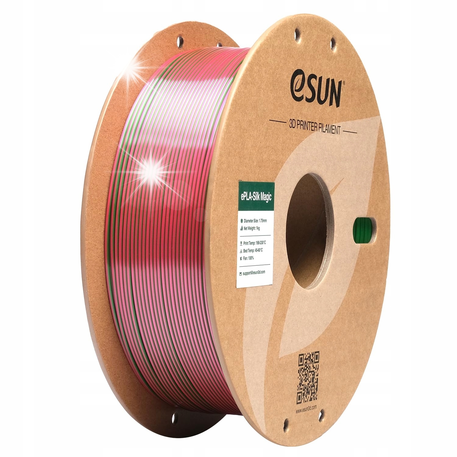 Filament eSUN PLA Czerwony Jedwabny (RED SILK)