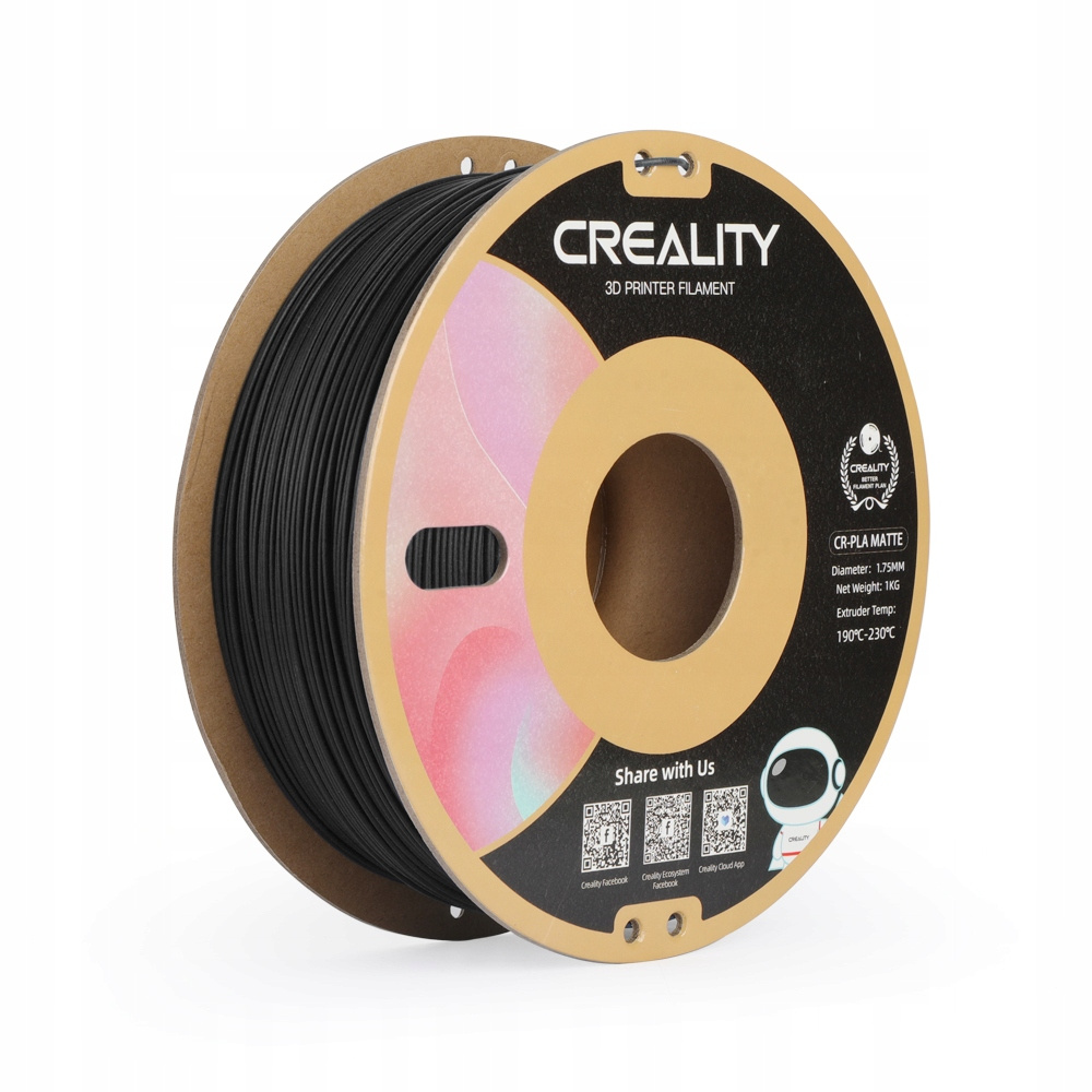 Filament Creality PLA Czarny Matowy (BLACK MATTE)