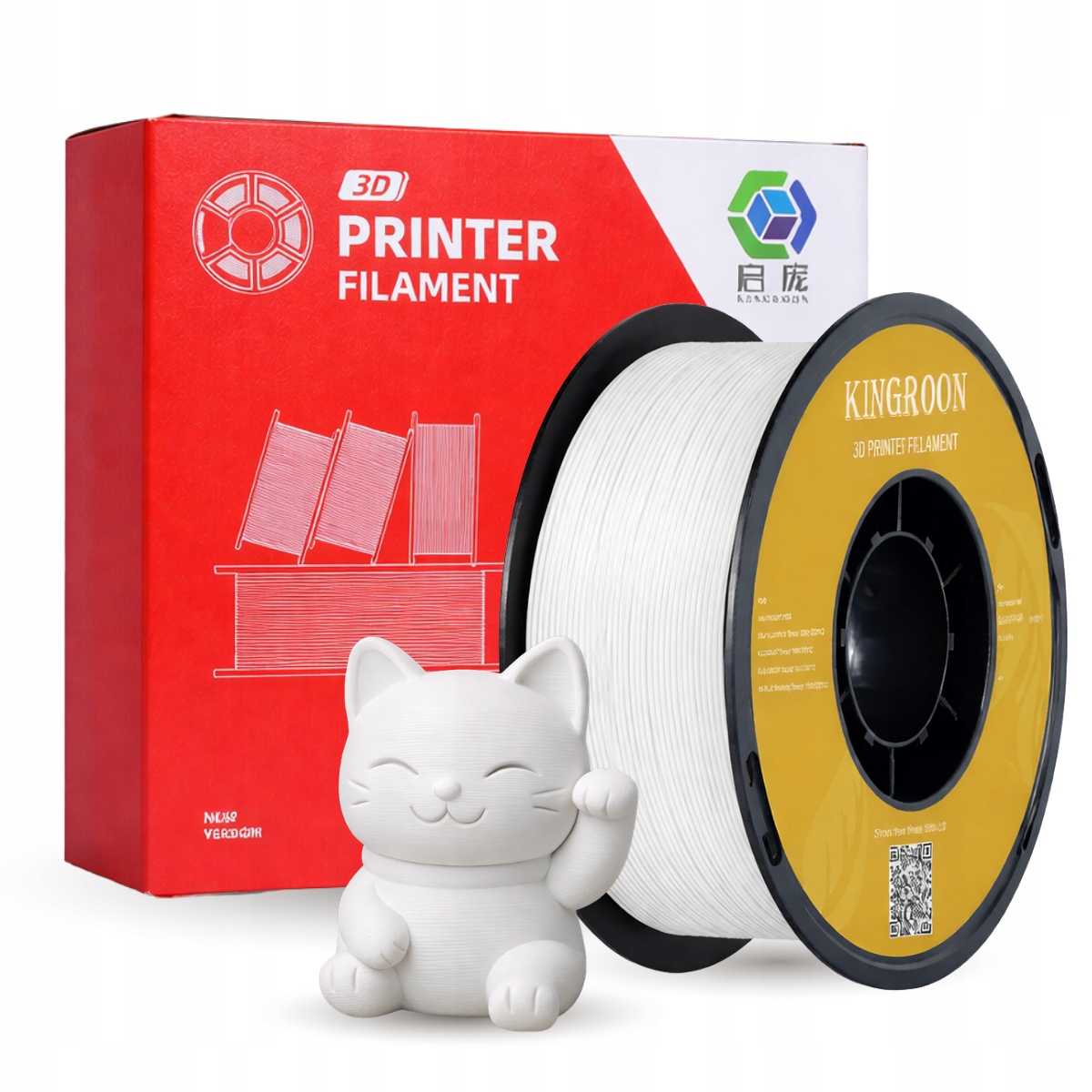 Filament Kingroon PLA Biały (WHITE)