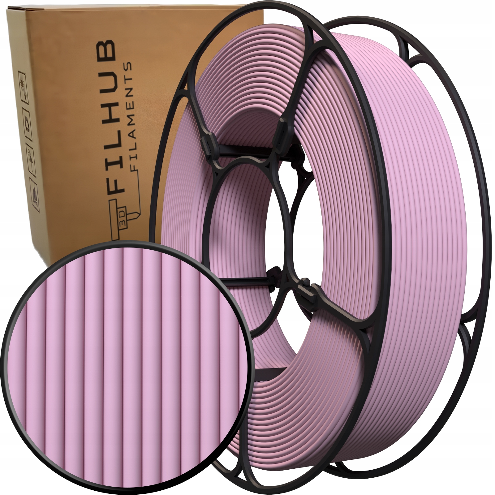 Filament FilHub PETG Różowy Matowy (PINK MATTE)