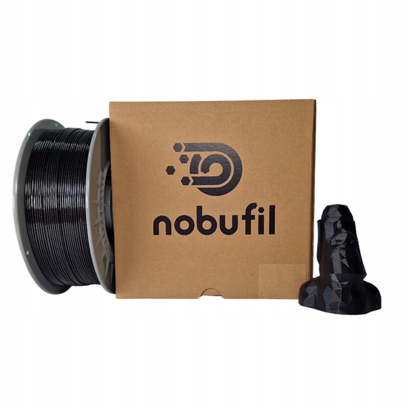 Filament nobufil PETG Czarny Brokatowy/Mieniący (BLACK GLITTER)